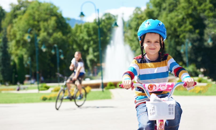Child Riding Bicycle
