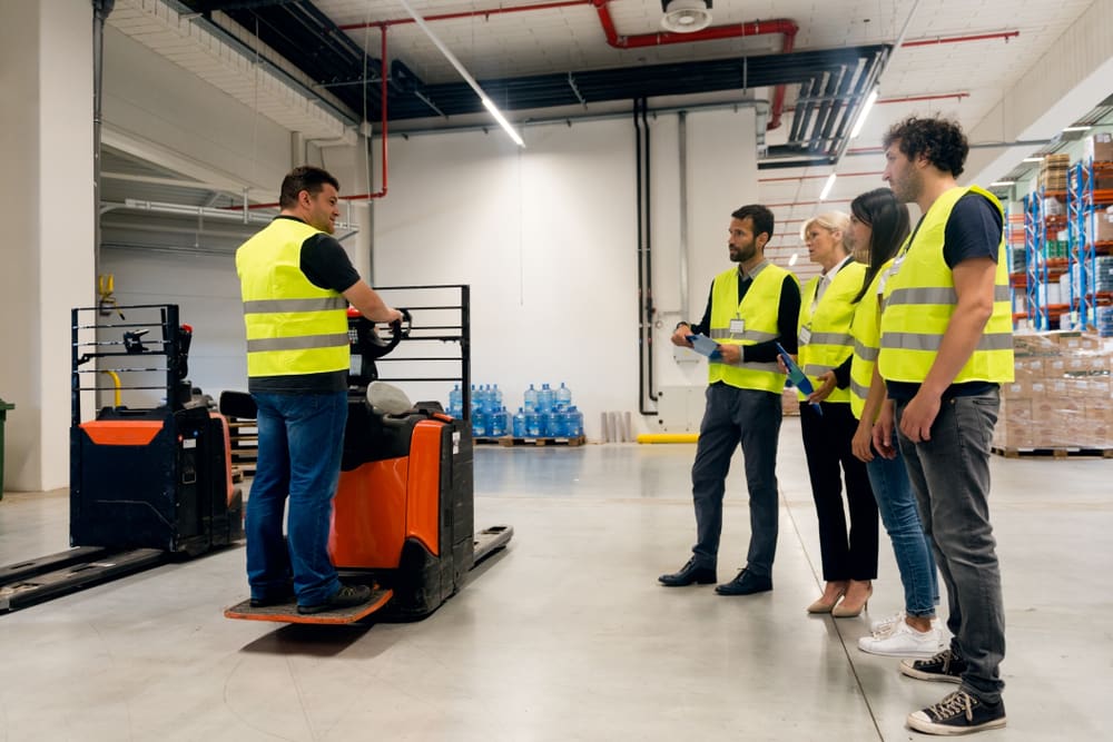 Forklift refresher training